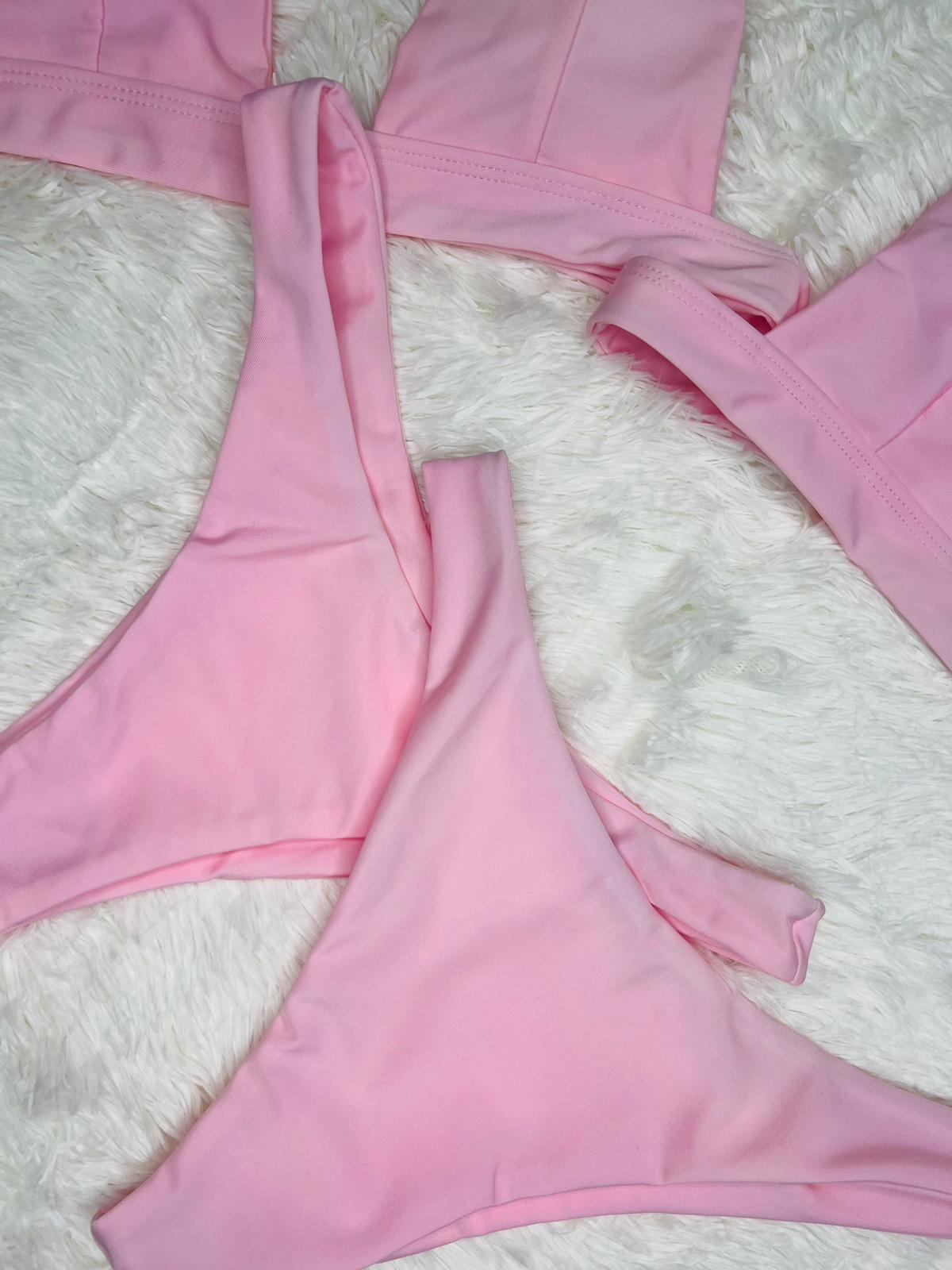Pink 2 Pieces Bikini